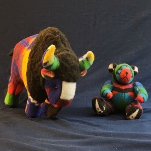 Pendleton Buffalo and Teddy Bear